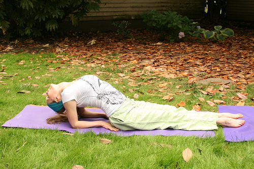 fish pose// hatha yoga