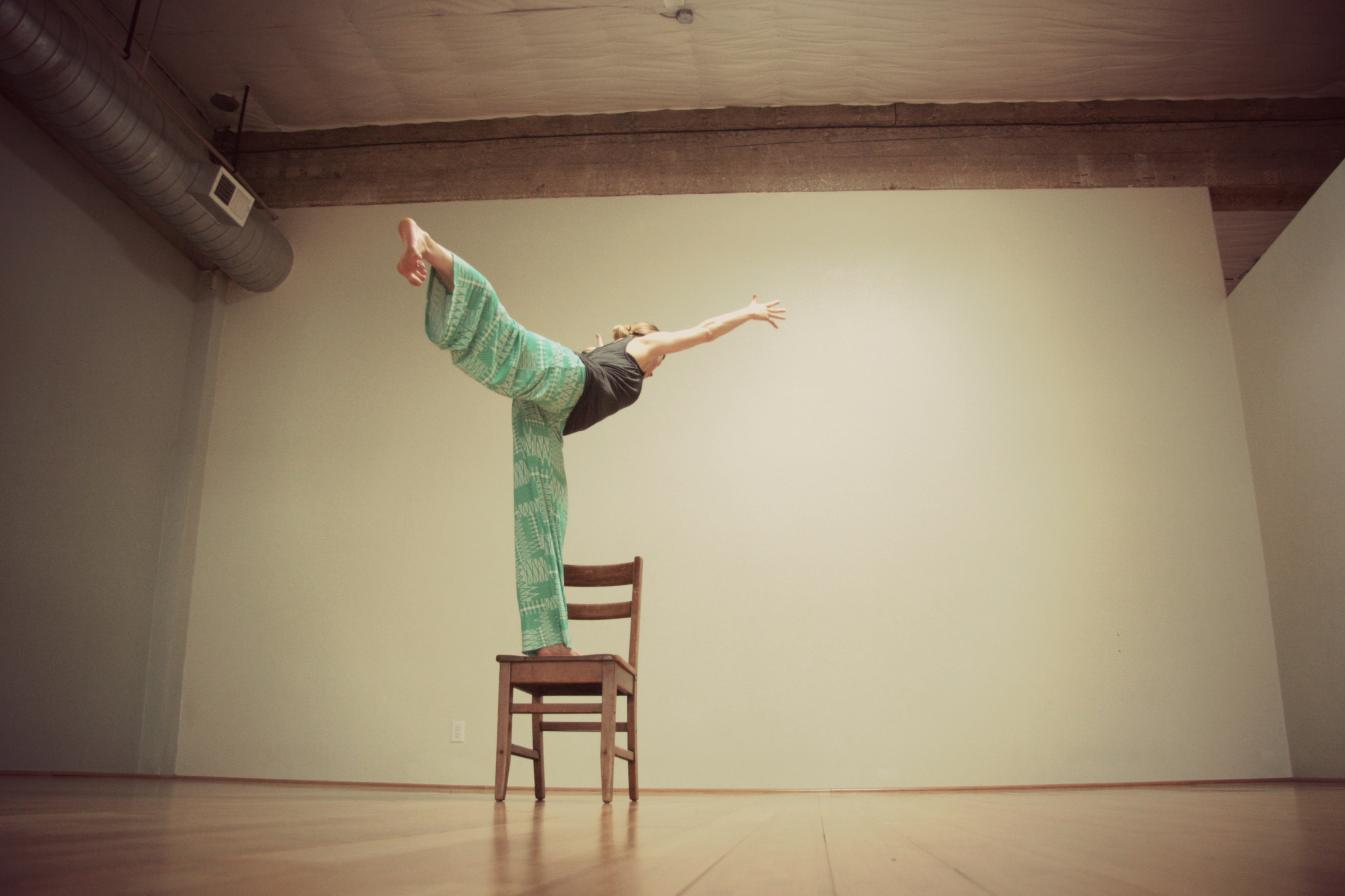 warrior 3 with chair